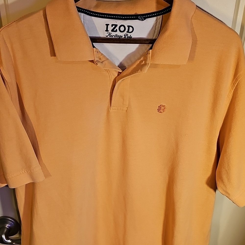 IZOD- Men's Orange Polo Shirt Size XL